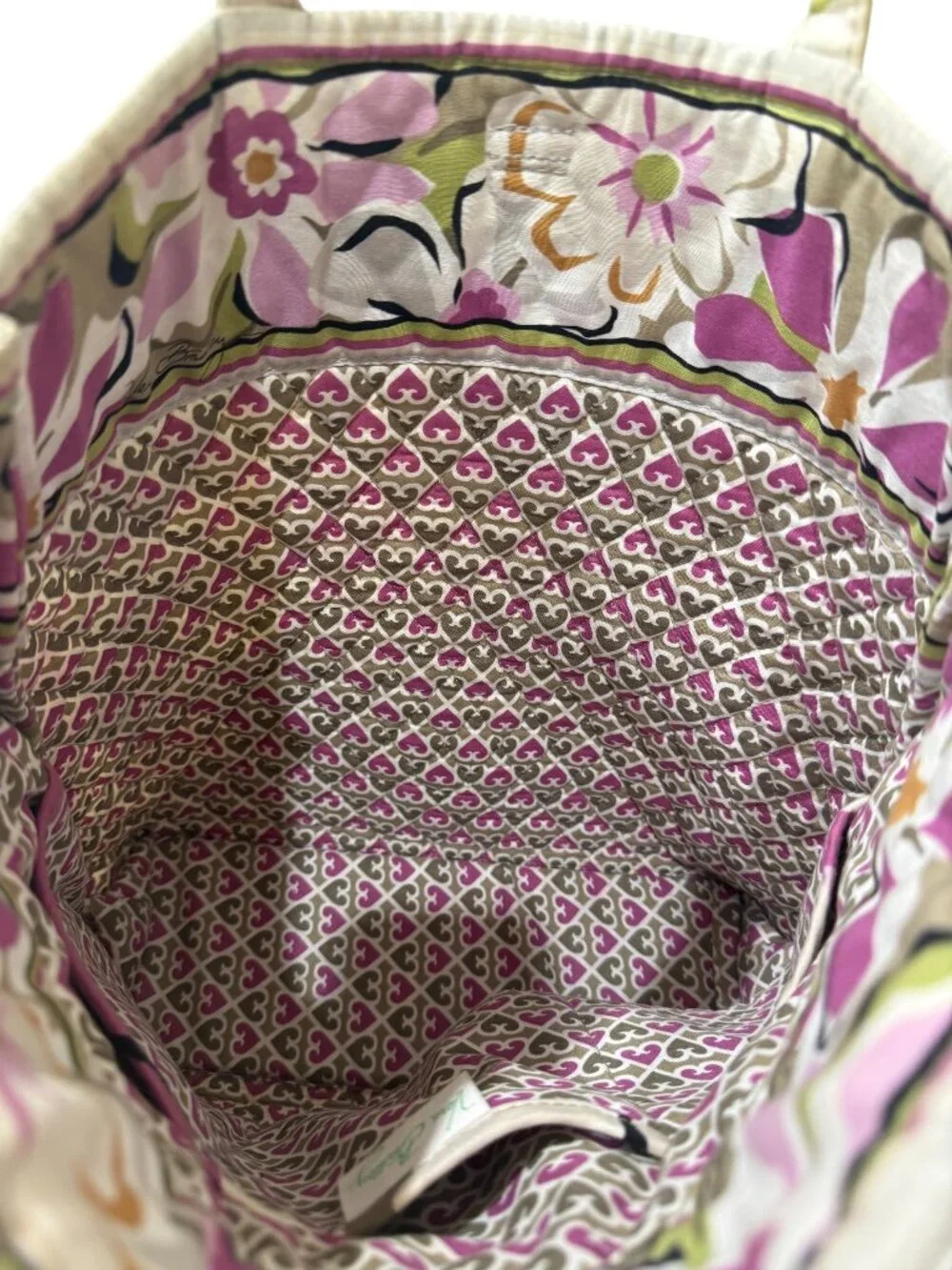 Vera Bradley Portobello Road Quilted Floral Tote / Shoulder Bag